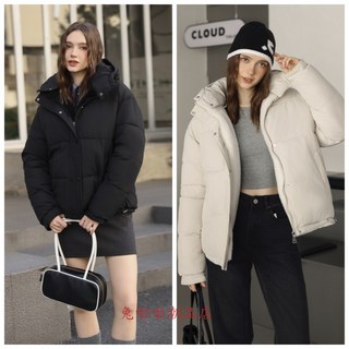韓版學院風長袖棉服內刷毛加厚毛毛外套雙面穿羊羔毛外套防風保暖刷毛加厚羔羊毛絨外套短款寬鬆棒球服連帽夾棉加厚外套女生