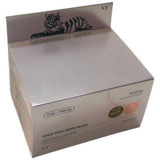 VT 老虎膠原蛋白面膜 30片 - 滋潤保濕，舒緩敏感肌膚，提亮膚色, 30入, 1個