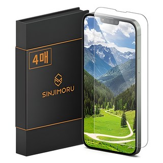 SINJIMORU Sinji Glass 2.5D 鋼化玻璃手機螢幕保護貼 4片, 1組