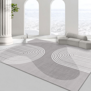 DAMUL 대형 러그 먼지없고 미끄럼방지 북유럽 스타일 카페트