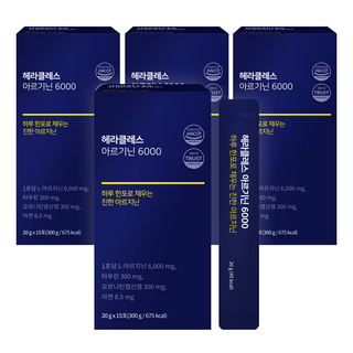 헤라클레스 마녹스 아르기닌 1박스 15포, 300g, 4개