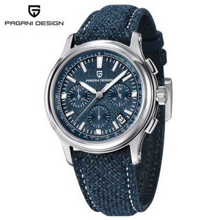 PAGANI DESIGN 다기능 남성용 쿼츠 시계 럭셔리 사파이어 유리 AR 코팅 크로노그래프 스톱워치 40mm 2024 신제품