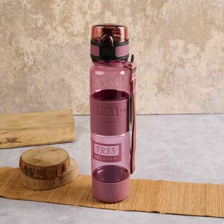 太和工房 TR55運動水壺500ml，輕巧便攜，安全無毒材質，多色可選，時尚外觀設計，滿足日常飲水需求, 藕粉, 500ml, 1個