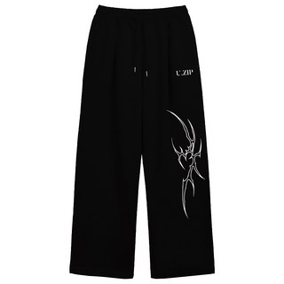 [쿠마르] 트라이벌웨이브 우먼 와이드 스웨트 팬츠 2 Color [ULZT_2009]