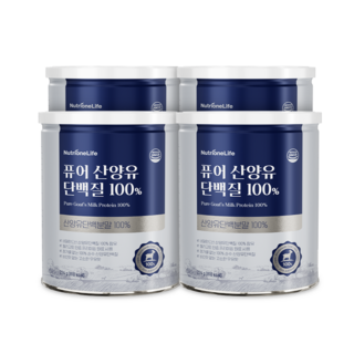 [무료배송/오늘출발] 뉴트리원 퓨어 산양유 단백질 100% 쇼핑백 선물세트, 224g, 4개