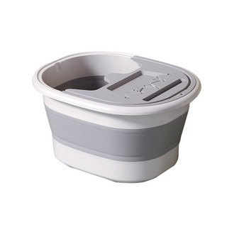 접이식 덮개 족욕통, 1개, 그레이