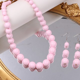 하이유니 구슬캔디 비즈 패션 체인 귀걸이 목걸이 셋트