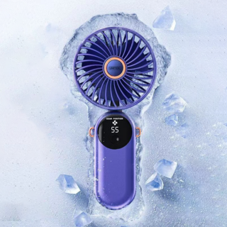 메이푸이 휴대용 탁상용 목걸이 핸디 선풍기 D20, 블루