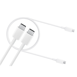 [아하][1+1] 삼성 정품 C to C 60W PD충전 지원 25W 초고속 충전케이블 갤럭시 태블릿 스마트폰 데이터통신, 화이트, 2개, 1.8m