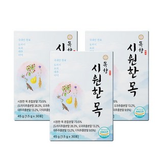 목향 시원한목 도라지추출 1.5g x 30포 3개