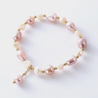 跨境熱銷 巴洛克天然珍珠手鍊 高貴氣質手鍊 文藝氣質珍珠手鍊 珍珠手鍊 彈力設計手串 手串 手飾 手鍊 手環