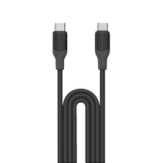 MOMAX 1-Link Flow CC X 60W USB-C to USB-C 充電線 (1.2米), 黑, 1個, 120mm