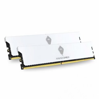 ANACOMDA 巨蟒 KingSnake DDR5 5600/6000/6400/7200 16GBx2 電競超頻桌機記憶體, 1個, 6000MHz, 白 32GB(16GBx2)CL38 1.35V