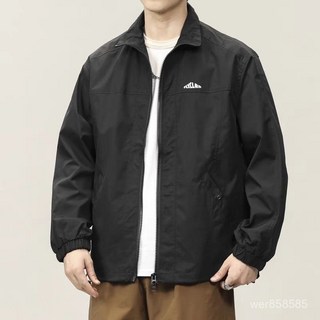 夾剋外套 男款 休閒運動外套 寬鬆 秋季外套男美式複古夾剋2024新款休閒學生外套港風寬鬆上衣褂子