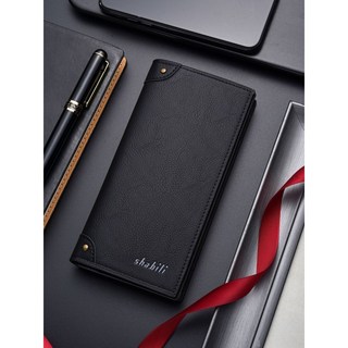 男士長夾 超薄 長款錢包 休閒錢夾錢包多卡位零錢包大容量手拿包男長錢包【奧特萊斯】