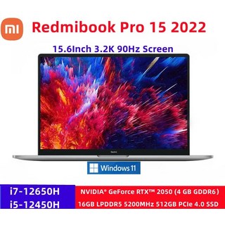 Xiaomi RedmiBook Pro 15 2022 노트북 인텔 코어 i712650Hi5 12450H RTX2050 16GB RAM 512GB1 테라바이트 SSD 32K 90Hz 156 인치 Mi, 없음, 없음, 없음, 없음, 12.i512450H UHD  EU