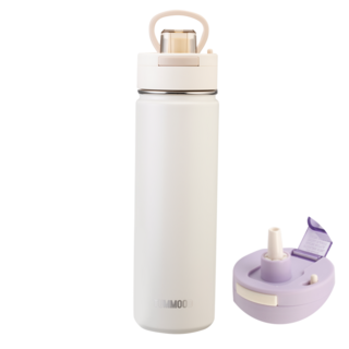 텀무드 텀블러 보온병 보냉 빨대 스텐, 1개, 720ml, 바닐라화이트