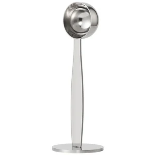 2-in-1 커피 스쿱 스테인리스 테이블스푼 측정 원두 프레스 및 그라인딩, 03 1Pc Silver