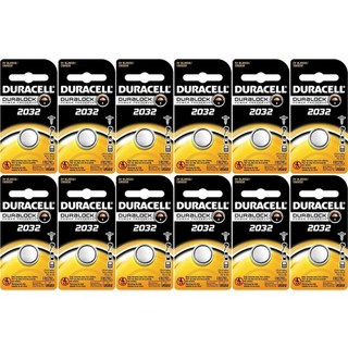 듀라셀 DL2032 리튬 코인 배터리 2032 크기 3V 230mAh 용량 팩 12개