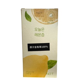 NGT 檸檬原汁飲品 20克X14包, 1盒, 19.4ml