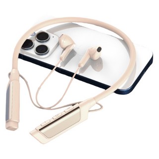 QYUNER 스포츠 운동 골전도 노이즈 캔슬링 무선 블루투스 이어폰, 피부색