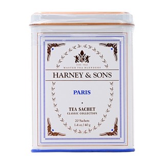 Harney Sons 파리스 차 바닐라 캬라멜 과일향 티 20 티백, 1개, 20개입