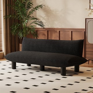 木源美學 懶人沙發 黑色 簡約臥室/客廳/服裝店/接待/洽談適用, 水墨森林,單人位