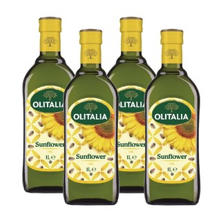奧利塔 特級橄欖油/純橄欖油/葡萄籽油/葵花油/玄米油 1000ml 單支優惠組, 1個, 葵花油(1L)*2+葵花油(1L)*2