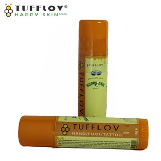 [공식:터프러브] 미국 신개념 바르는 솔리드 핸드/풋/꿈치 크림 해피스킨-아쿠아 스틱-손끝갈라짐, 2개, 14g