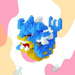 HOUSE嚴選 MICRO BRICK 寶可夢鑽石積木 台灣現貨 迷你積木 益智玩具, 1個, 暴鯉龍