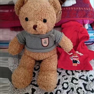 小新優品【七夕花束】小熊玩偶公仔永生玫瑰花束，送女生/女朋友/女孩，生日禮物/畢業禮物/情人節禮物, AA【抱抱熊30cm】一個-無燈