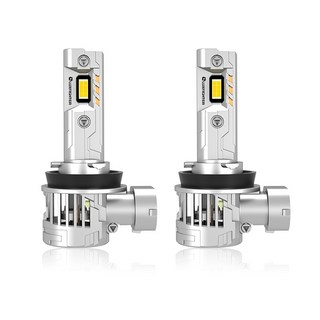 Q66 자동차 LED 전조등 전구 헤드라이트 12V H4 H7 H8, 1세트