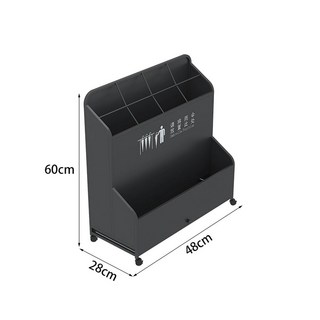 대형 사무실 우산꽂이 우산걸이 보관함 우산통 거치대, K. B형 바퀴 달린 소형 검정색약 30개 수