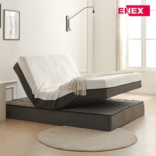 [에넥스] 루나 독립형 전동매트리스 무중력침대 모션베드 퀸 Q, 커버컬러:화이트