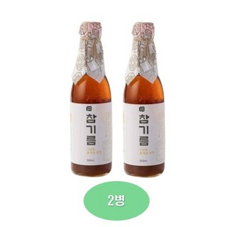 [농부미학]저온압착 참기름 350ml 2병/통참깨 100%, 2개