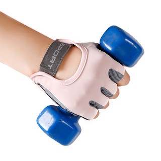 통기성 휘트니스 장갑 핑크 그레이 블랙 여성 전용 헬스장갑 3D패드, 1세트