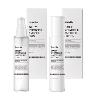 브래비티 데일리 스템셀 스킨 로션 세트 120g+100g 모든 피부용 저자극 기초케어, 1개