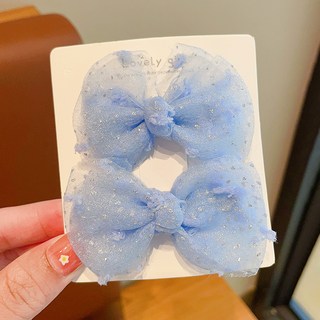 도니주니 리본 헤어 집게핀 2P