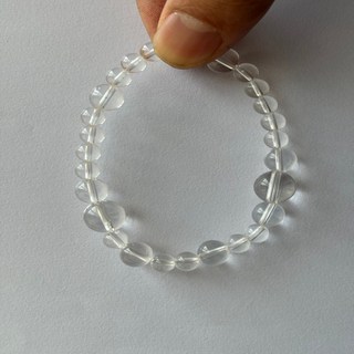 8A白水晶輕奢透明手鍊高級感原創冷淡風項鍊小衆設計氣質短鏈女