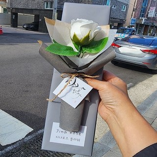 지나로즈 11월 특가할인 빼빼로데이 꽃선물 프리저브드 수국꽃다발 빼빼로 여자친구 꽃 선물, 라인장미 비누꽃, 빼빼로2개