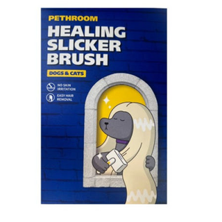 페스룸 반려동물 힐링 슬리커 브러쉬 10 x 14.5 x 5 cm, 1개