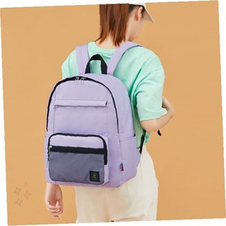 중고등학생 배낭 라벤더 투톤배색 다층수납 통학용 책가방 입학선물용 데일리백팩