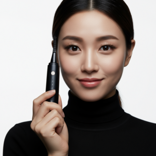 NEXFLOW 충전식 히팅 속눈썹 컬링기 분리세척 가능 자연스러운 무선 휴대용 고데기, 블랙 JD-JMQ-B