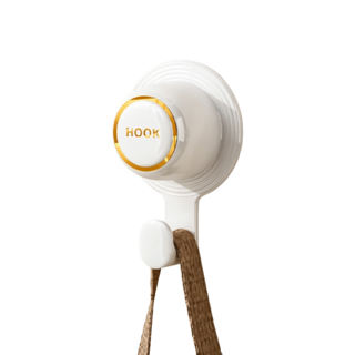 遮洞裝飾掛勾 完美遮蓋牆洞掛勾 裝飾蓋孔掛勾, 1個, 白色-附無痕貼