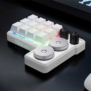 드로잉 키패드 일러스트레이터 디자이너 한손키보드 포토샵 그래픽, 상세 페이지 참고, 흰색 이중층 키캡 12개, 상세페이지 참고, 1개