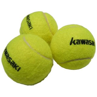 Kawasaki 練習級網球，平價供應，耐磨材質，一致回彈力，網球運動愛好者首選, 黃色, 1個