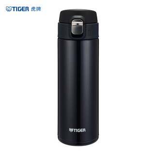 TIGER 虎牌 480ml 玫瑰紅保溫瓶，輕巧便攜，一鍵開啟, 黑色, 1個