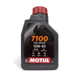 油工廠 MOTUL 7100 10W40 1L 4T 全合成酯類機車油 運動探險引擎保護, 1個