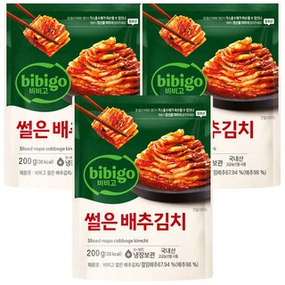 비비고 썰은배추김치, 200g, 3개