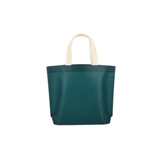 無紡布環保手提袋 購物袋 小號墨綠色 防水防油耐用禮品收納袋, 1個, 小號【墨綠色】升級高品質, 墨綠色